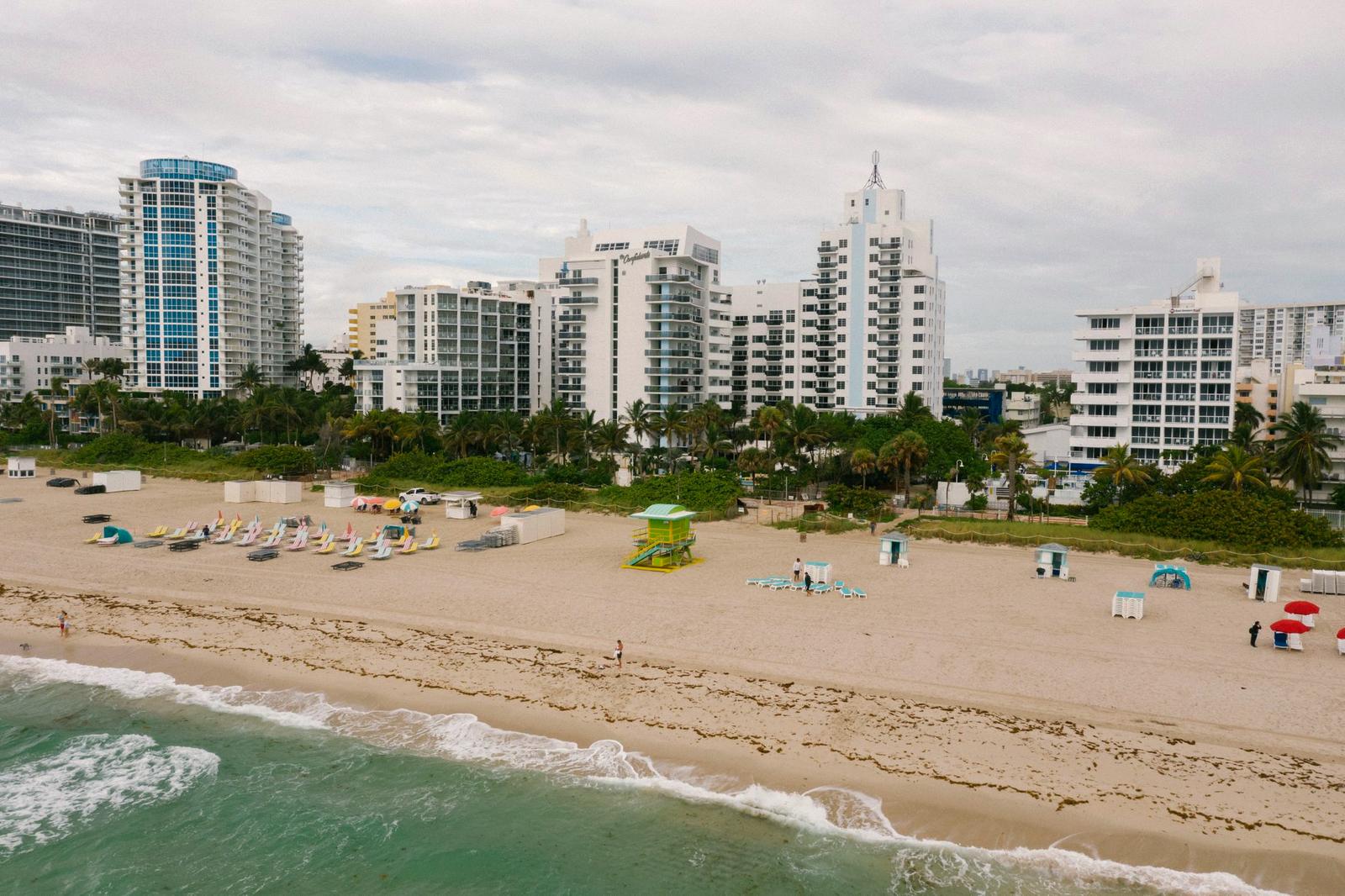 A beachfront condominium building on the Space Coast